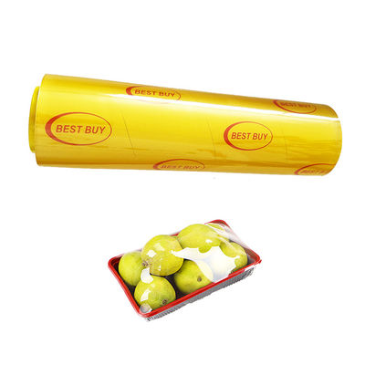 kwaliteit  Anti Tarnishing Food Moisture Proof Cling Film Transparent PVC Sticky Stretch Cling Film fabriek