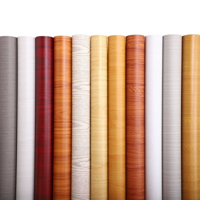 High Gloss PVC Sheet Non Self-adhesive Flat Lamination PVC Film Membrane Press Decoration Wood Furniture For Sale